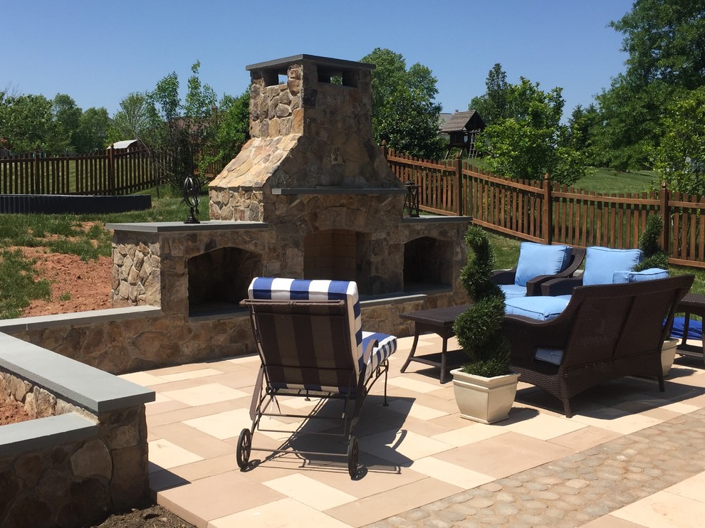 This Ashburn, VA, Outdoor Living Space Combination is pure bliss