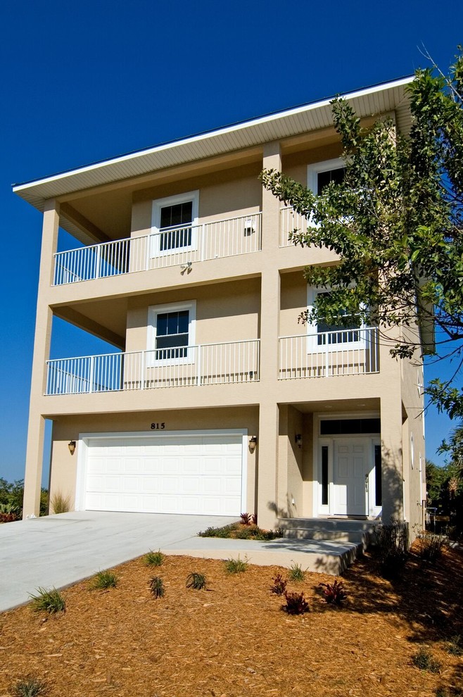 Three Story Ocean Front Homes Beach Style Exterior Orlando by