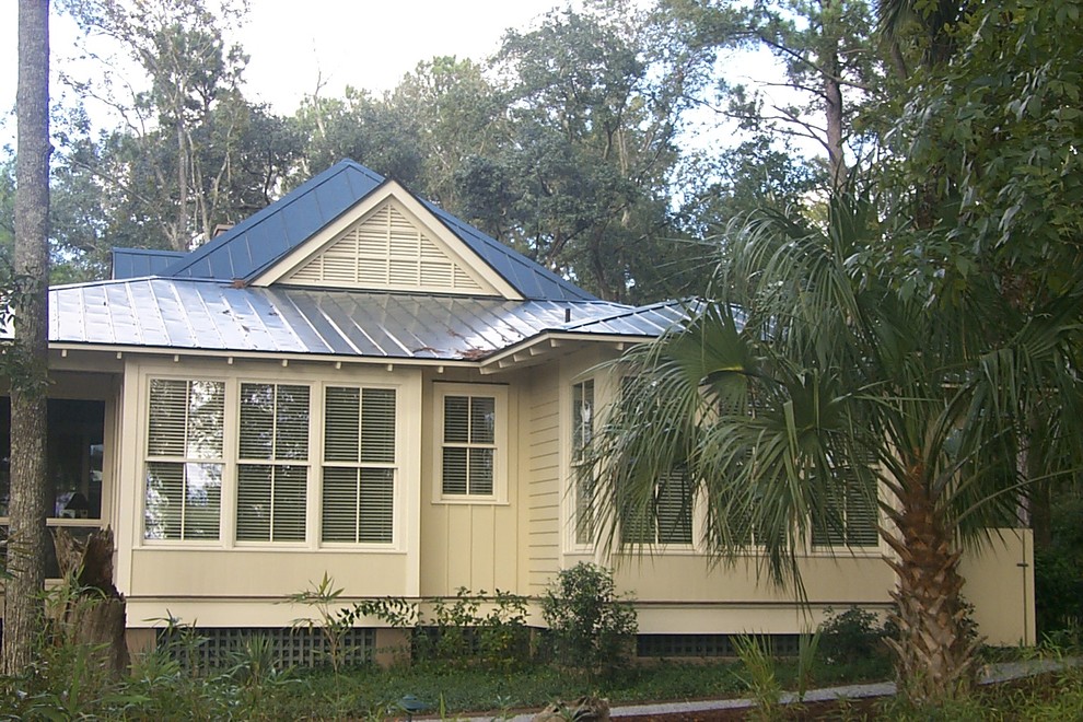 Tideland Haven Coastal House Exterior Atlanta by Our Town Plans