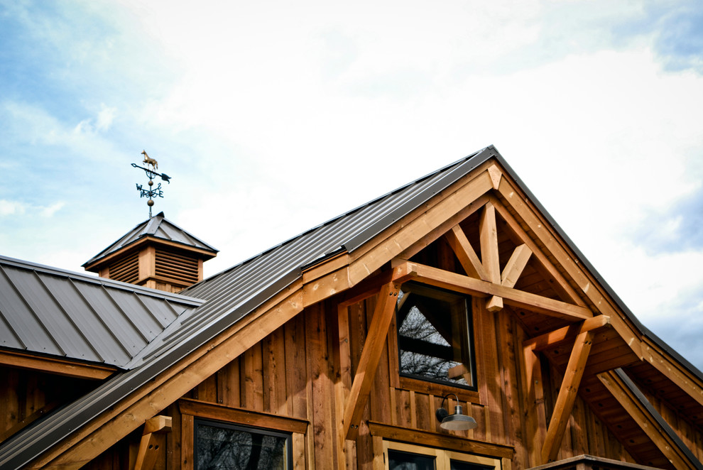 Timber Truss & Cupola Craftsman Exterior Albuquerque by DC