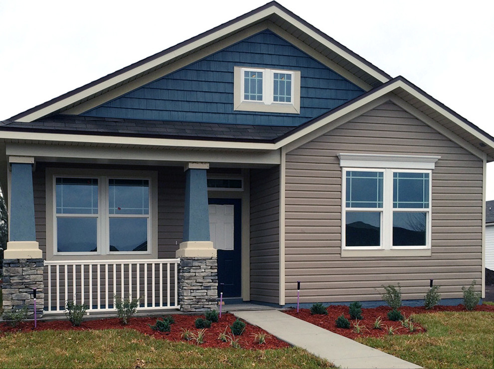 Timberlake Khaki Vinyl Siding Exterior Other by Kaycan Houzz