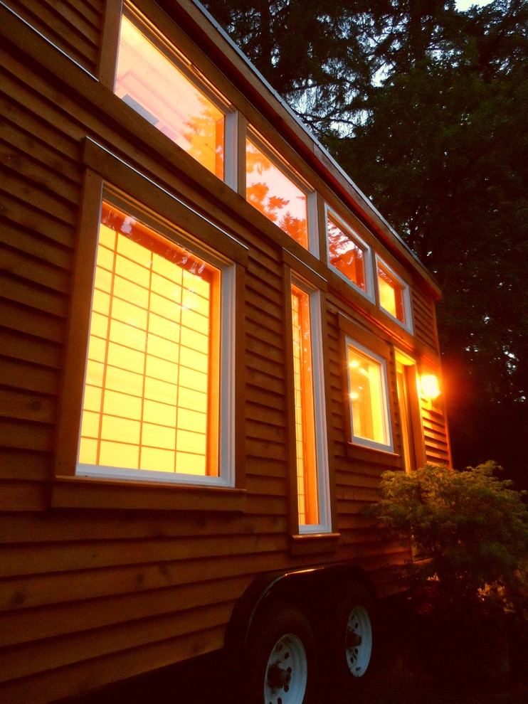 Tiny Tea House Asian Exterior Portland by Oregon Cottage