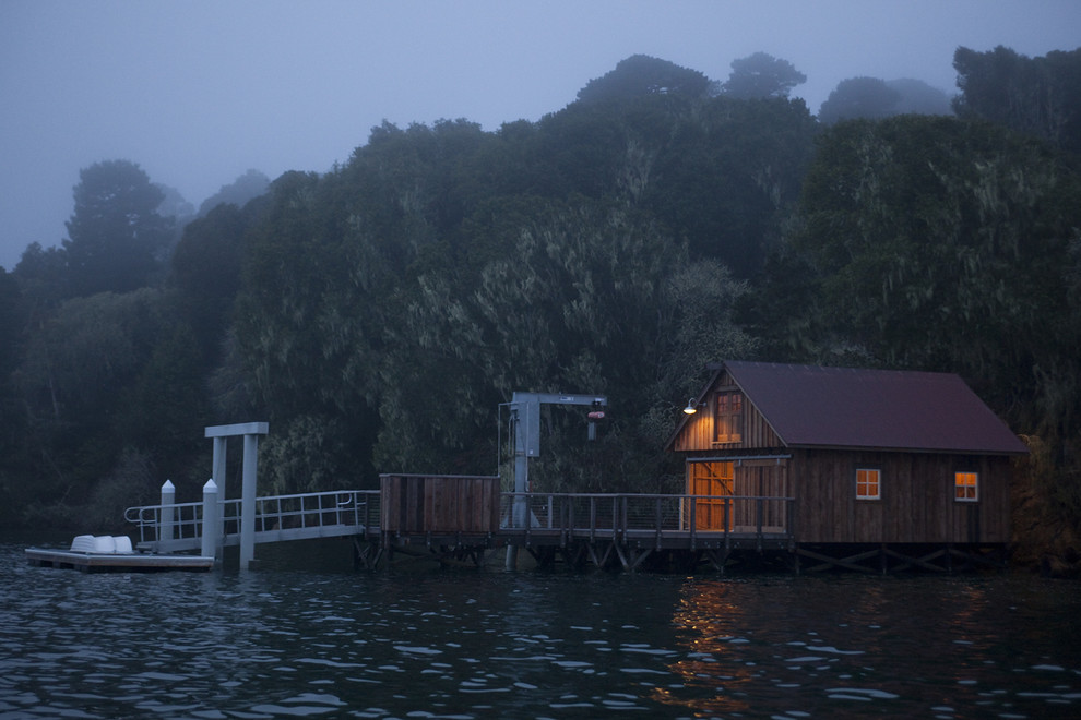Tomales Bay Boat House Traditional Exterior San Francisco by