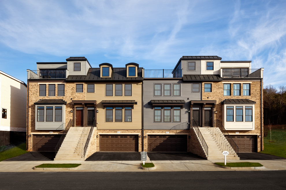 Townhome with Rooftop Deck Transitional Exterior Other by Southern Development Homes Houzz