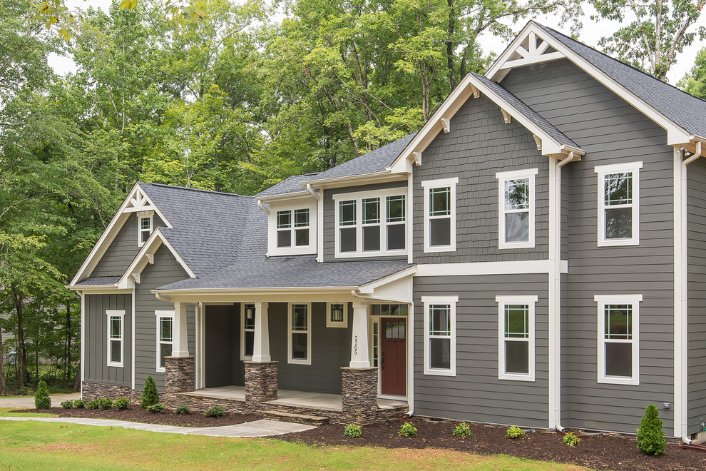 Traditional Craftsman Craftsman Exterior Raleigh by Grayson Dare Homes, Inc. Houzz