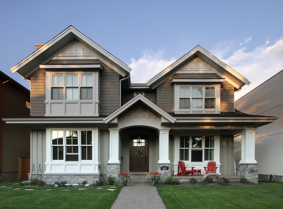 Traditional Craftsman House - Craftsman - Exterior - Calgary - by ...