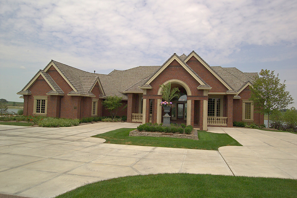 Traditional Estate Newport Landing Traditional Exterior Omaha by Arjay Builders Inc