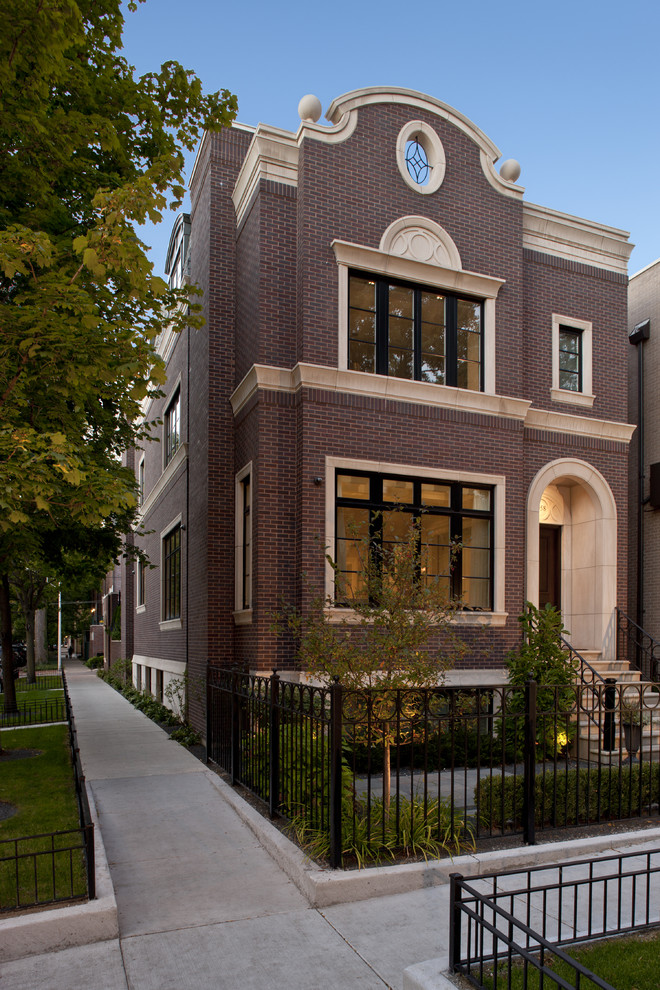 Traditional exterior home idea in Chicago