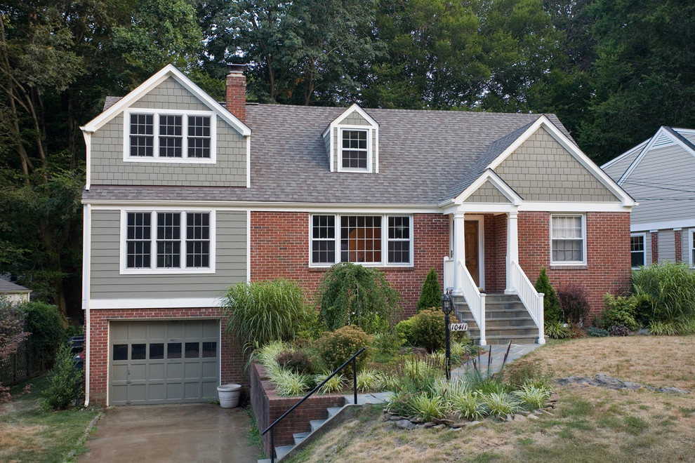 Inspiration for a timeless brick exterior home remodel in DC Metro