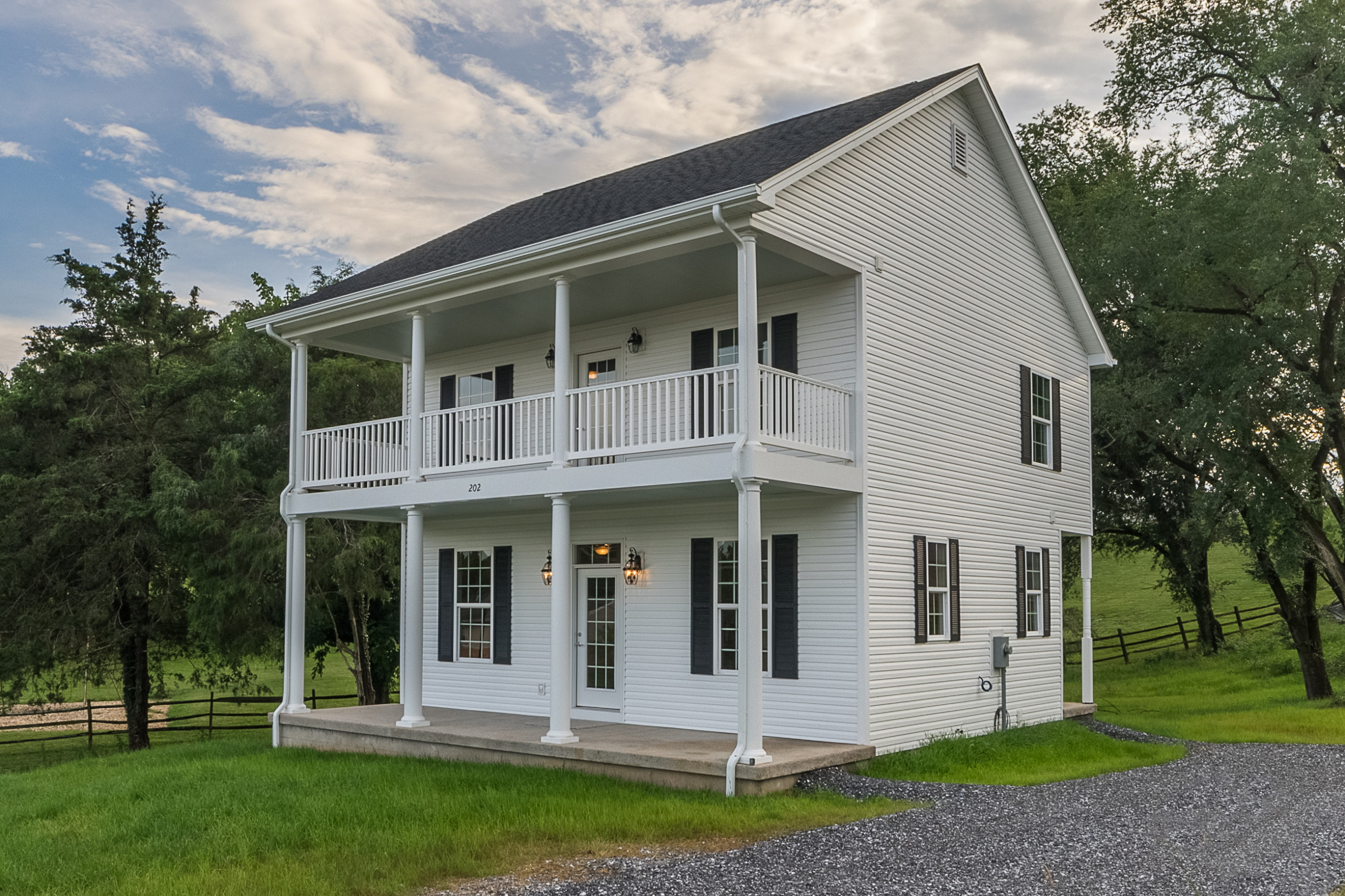 Traditional White House with Front Porch - Traditional - Exterior - Other -  by MaxMark Homes, LLC | Houzz
