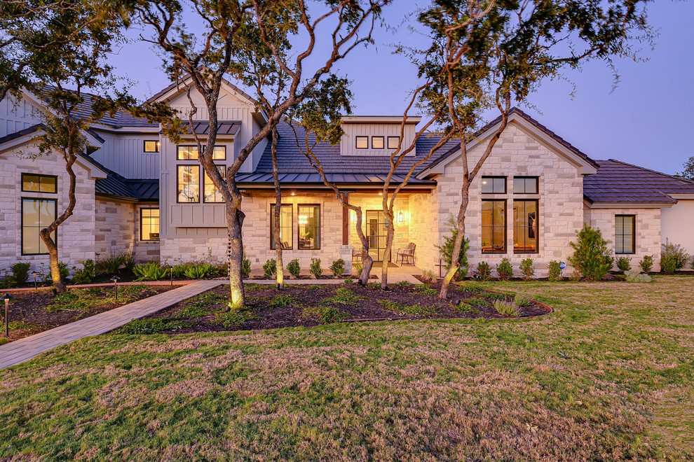 Transitional Farmhouse - Transitional - Exterior - Austin - by Eppright ...
