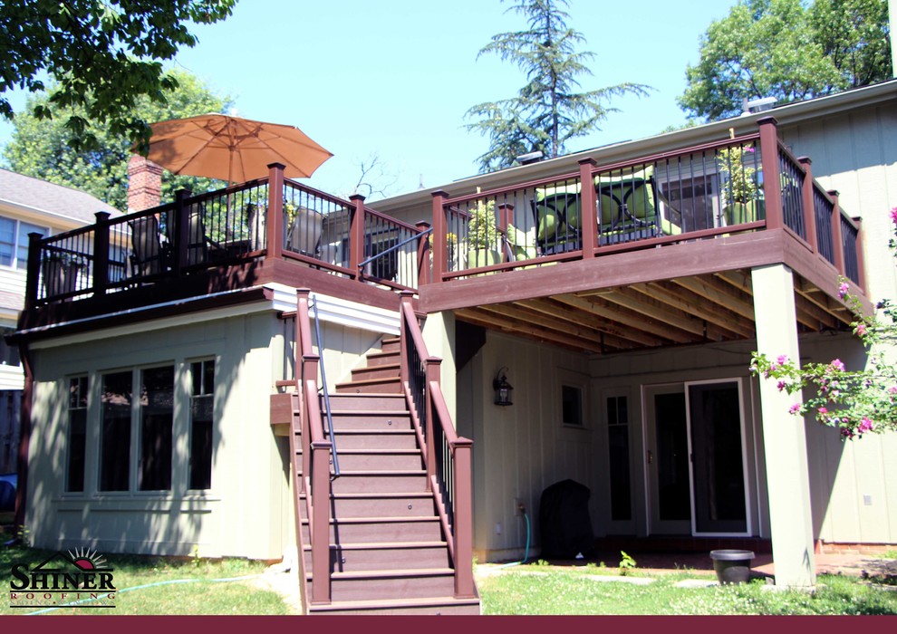 Trex Trascend Deck over flat roof Traditional Exterior DC Metro