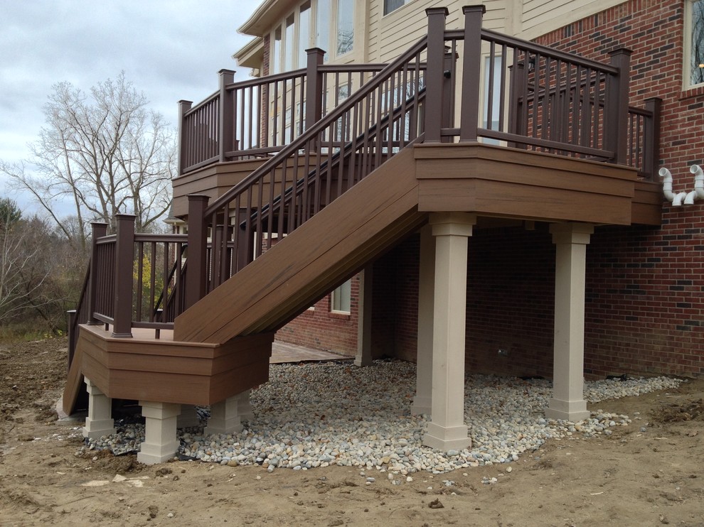 Troy MI Composite deck & Brick patio Traditional Exterior Detroit