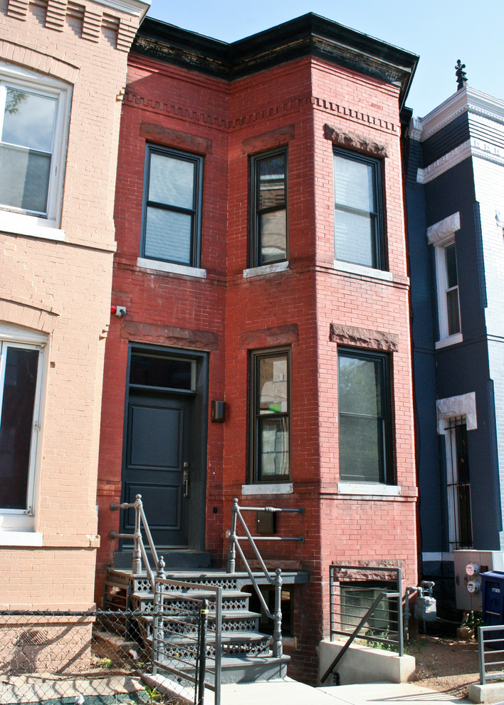 Truxton Circle Row House Rehab Traditional Exterior DC Metro by