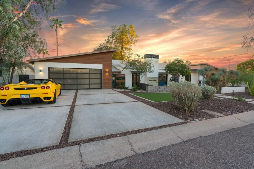Tuckey Lane Contemporary House Exterior Phoenix by Perspective