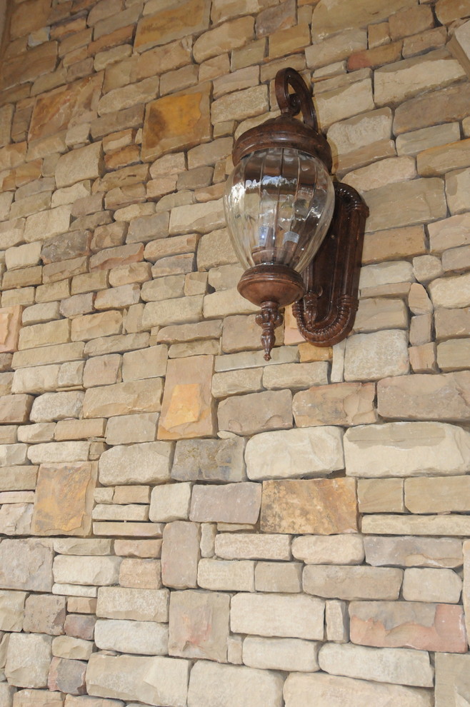 Tumbled Crab Orchard Stone Craftsman Exterior Nashville by