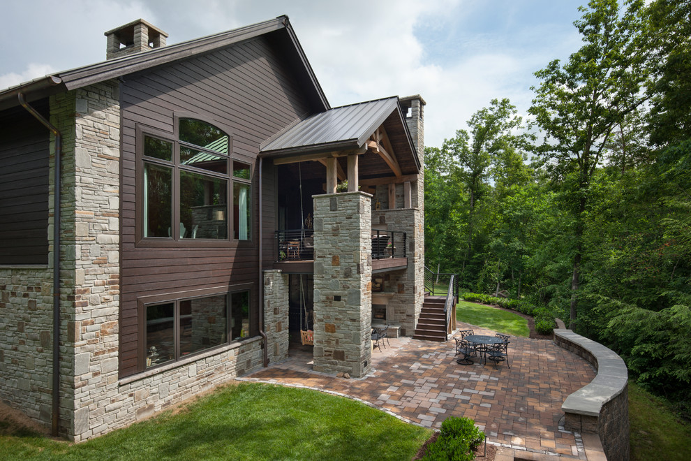 Tumbled Gray Flagstone Rustic Exterior Other by Rocky Ridge