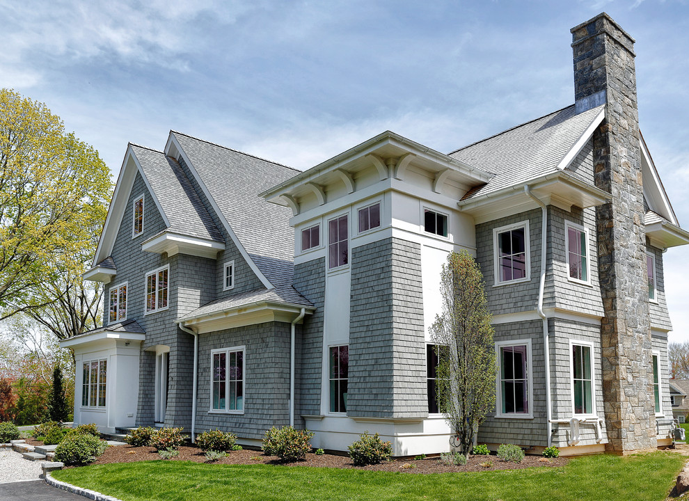 Turkey Hill Westport, CT Moderne Façade New York par Vita