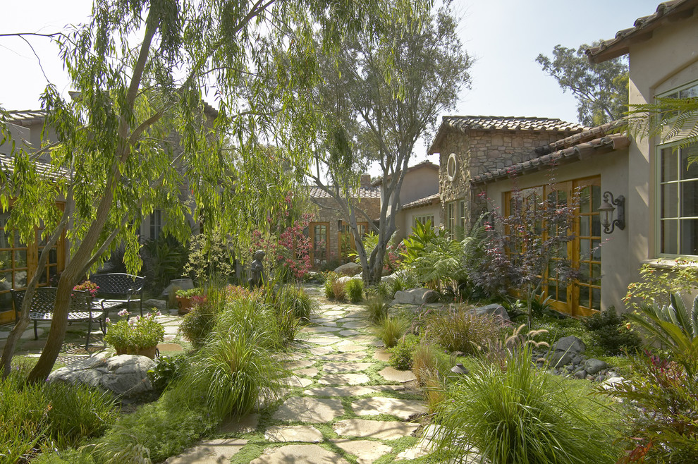 Inspiration for an expansive mediterranean garden in San Diego.