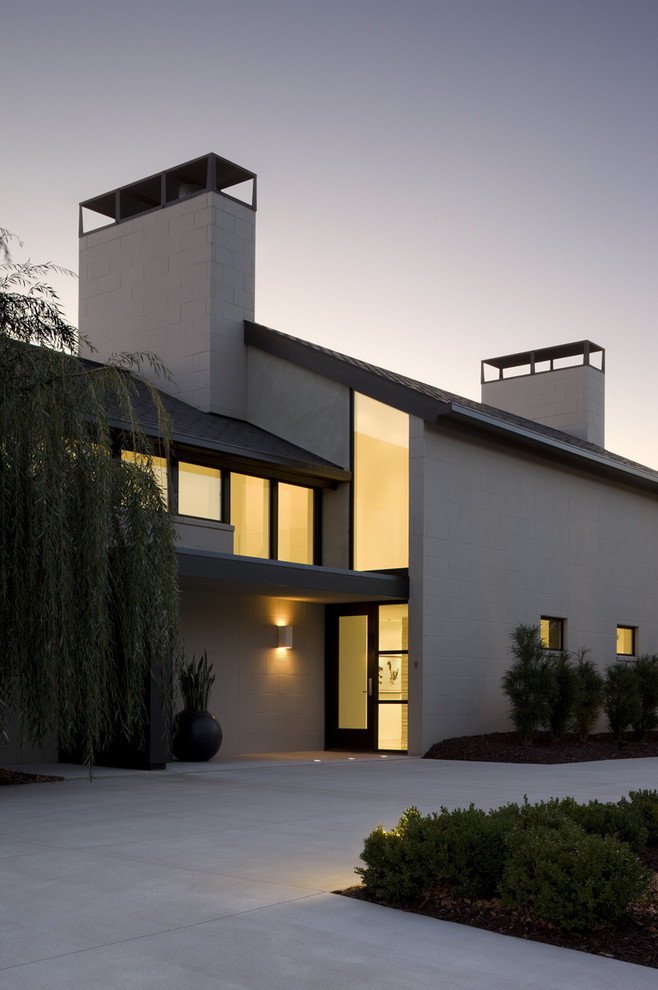 Стильный дизайн: двухэтажный дом в современном стиле - последний тренд