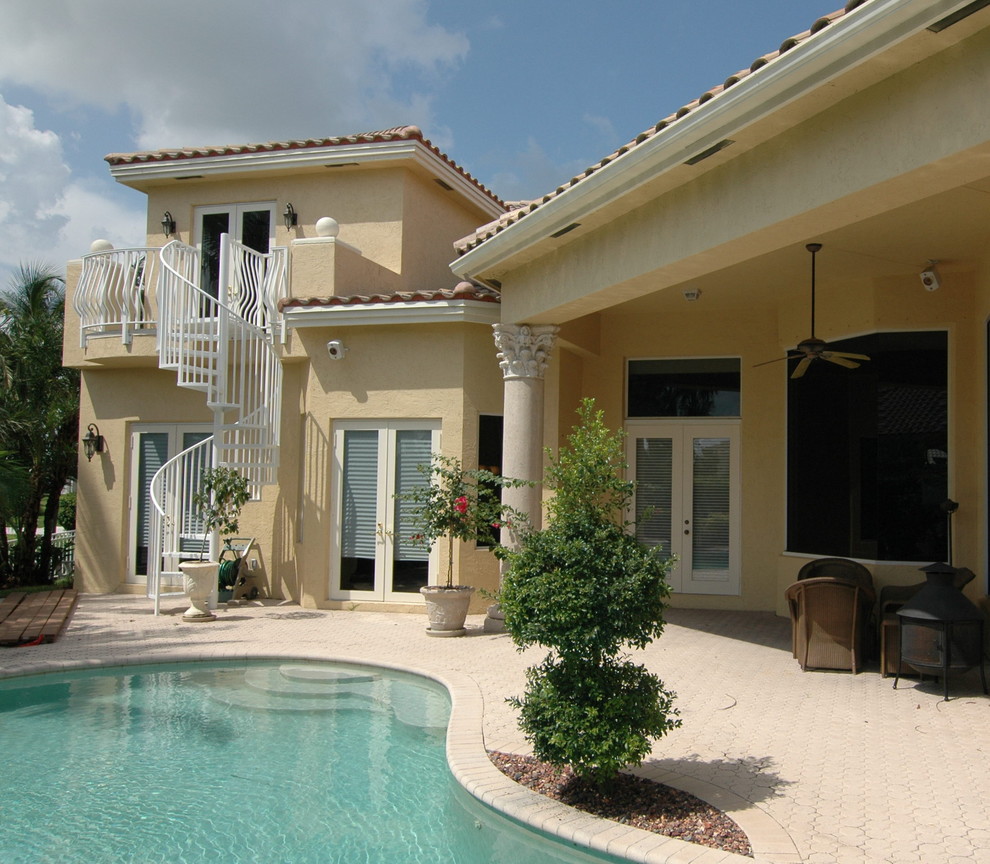 Two Story Addition - Mediterranean - Exterior - Miami - by Schachne ...