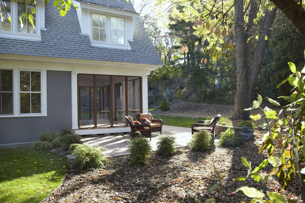 Inspiration for a contemporary exterior home remodel in Minneapolis