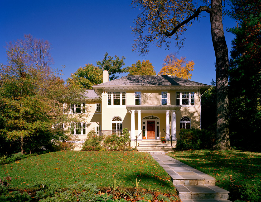 Updating a Traditional Chevy Chase Home Traditional Exterior DC