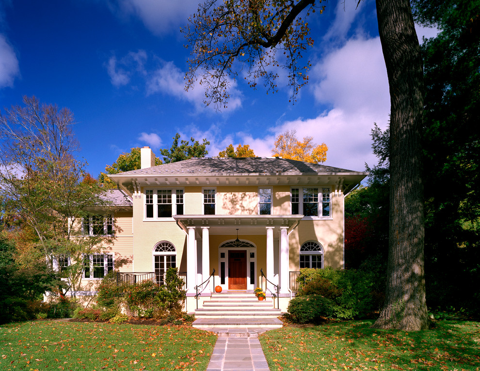 Updating a Traditional Chevy Chase Home Traditional Exterior DC