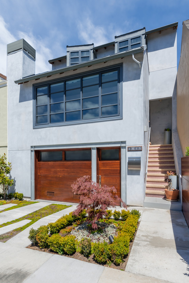This is an example of a contemporary house exterior in San Francisco.