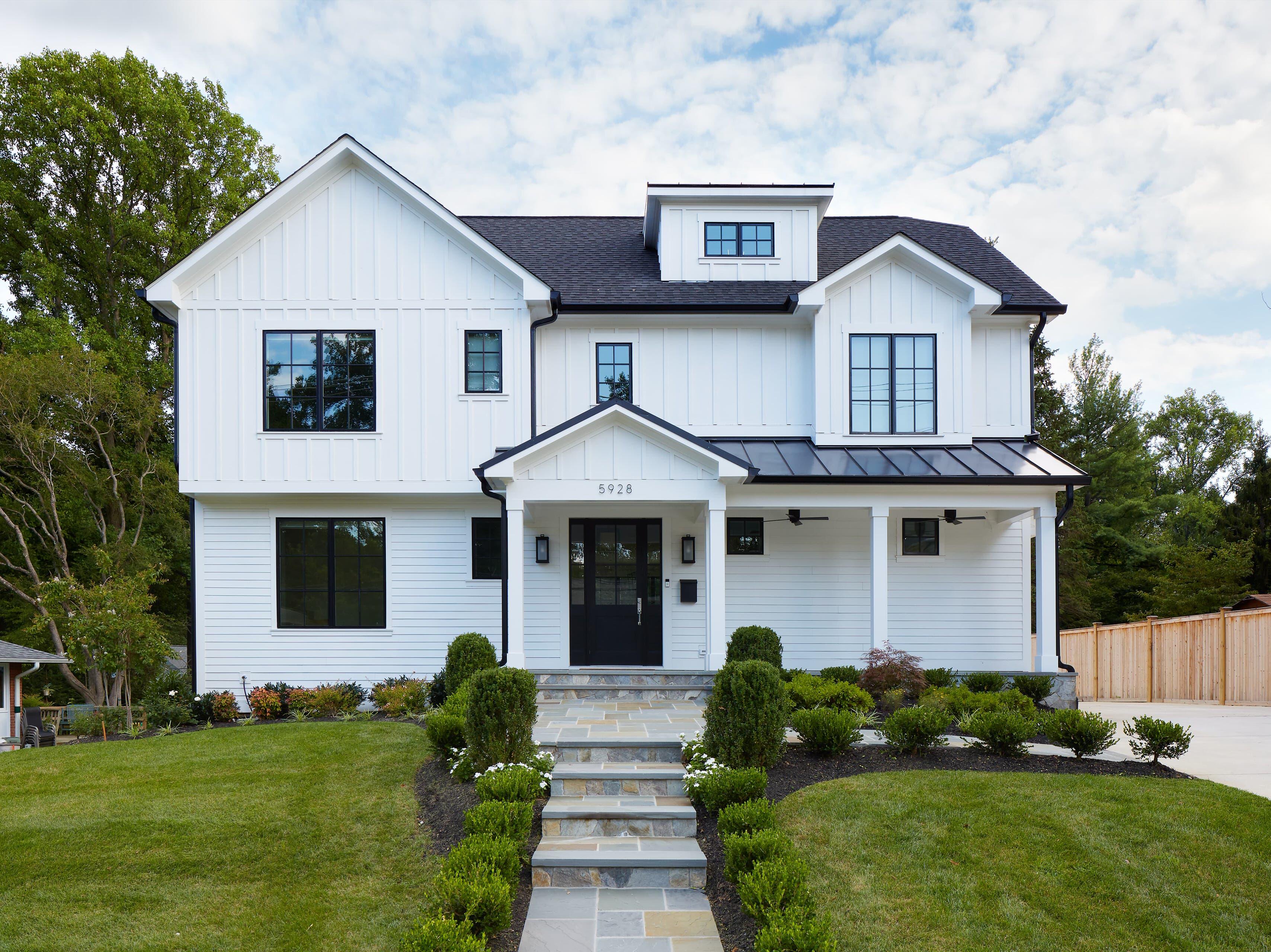 Modern White House Black Windows Best White Home Exterior Ideas To Up