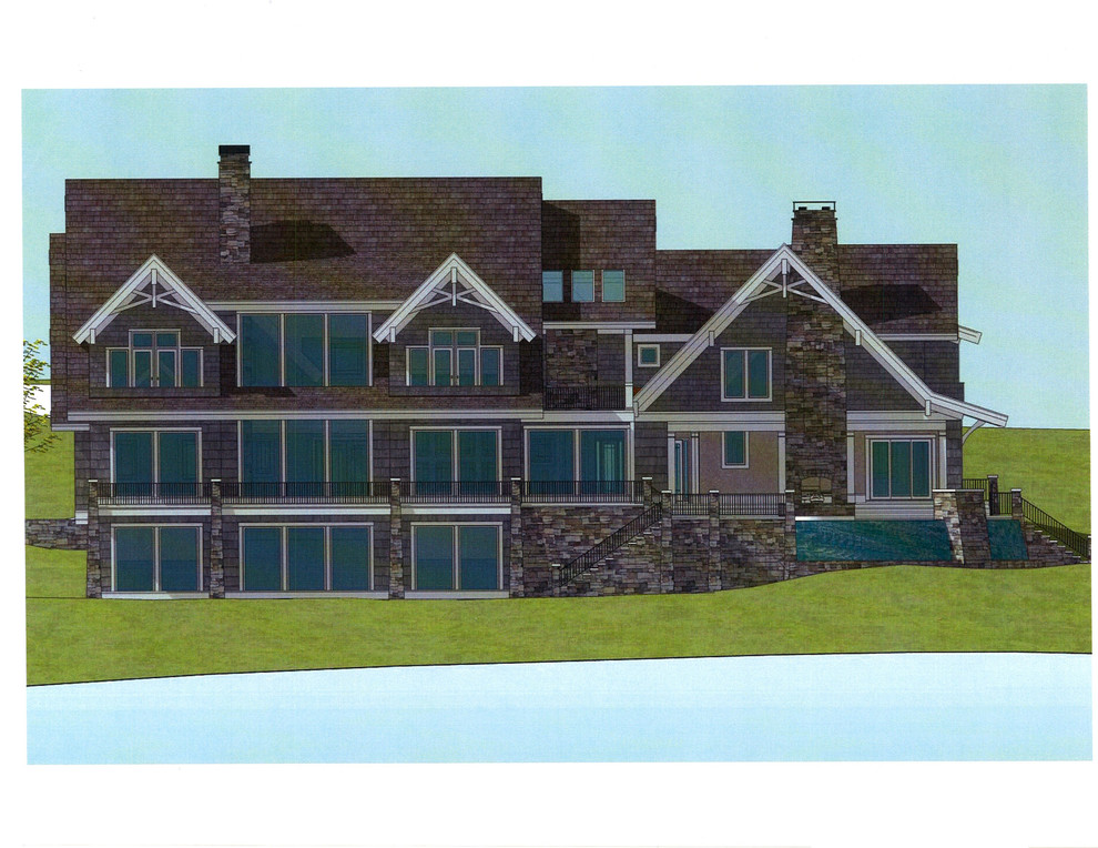 Vacation Lakefront Home, Custom Design, 12,822 Square Feet Exterior