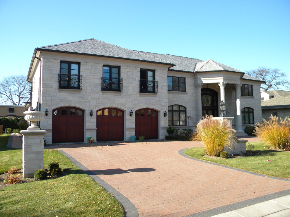 Valders Contemporary Blend Traditional Exterior Chicago by Eden