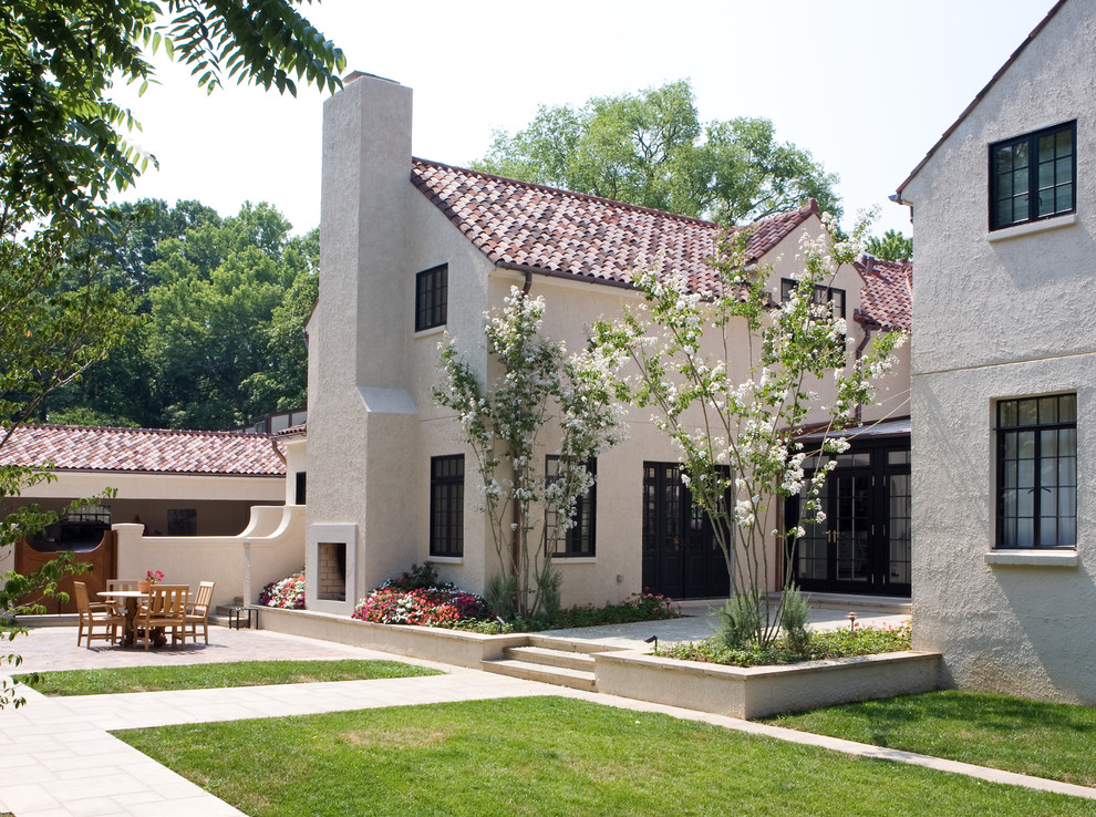 This is an example of a mediterranean house exterior in Nashville.