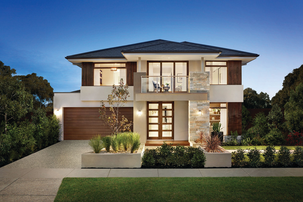 Trendy exterior home photo in Melbourne