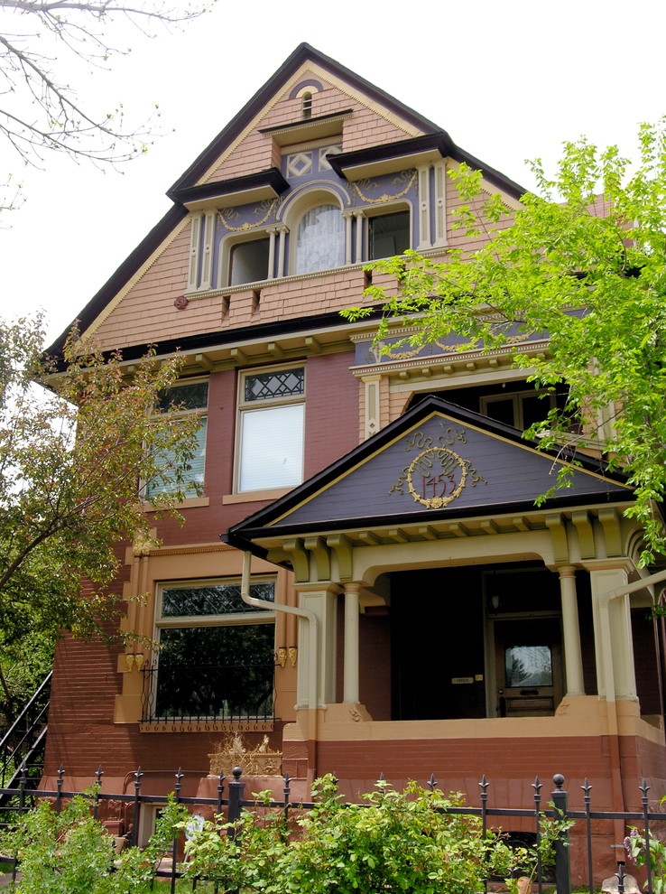 Inspiration for a traditional house exterior in Denver.