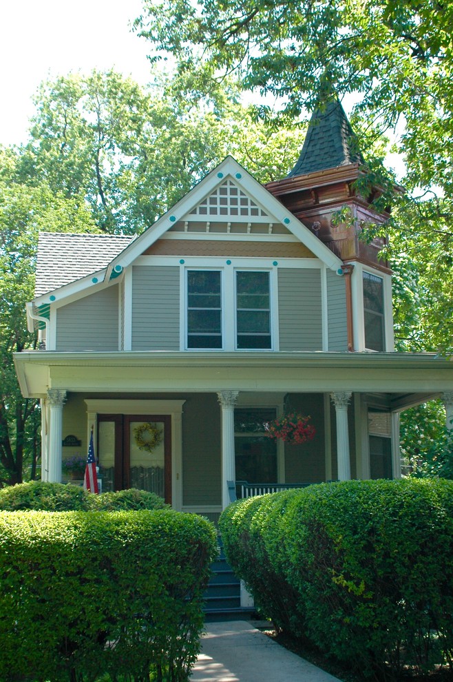 Victorian House in James Hardie Siding Remodel, Chicago, IL Victorian Exterior Chicago