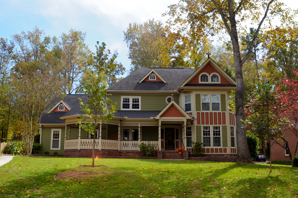 Example of an ornate exterior home design in Charlotte