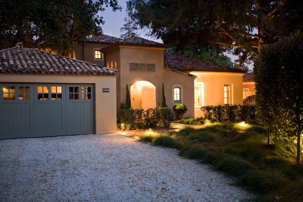 Example of a tuscan one-story exterior home design in San Francisco