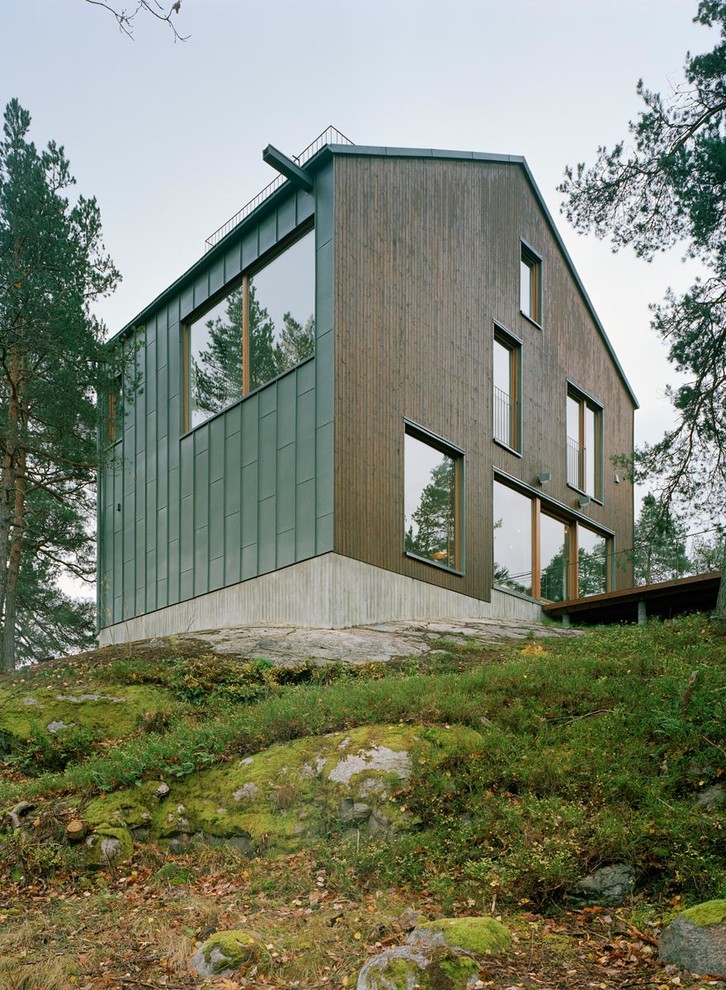 Photo of a scandinavian house exterior in Stockholm.