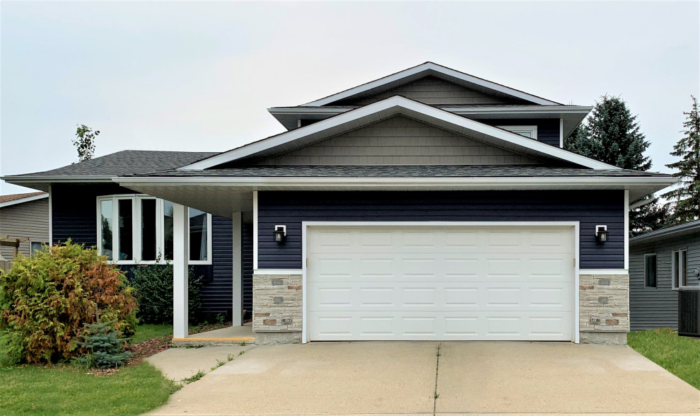 Vinyl Siding and Versetta Stone Renovation Exterior Edmonton by