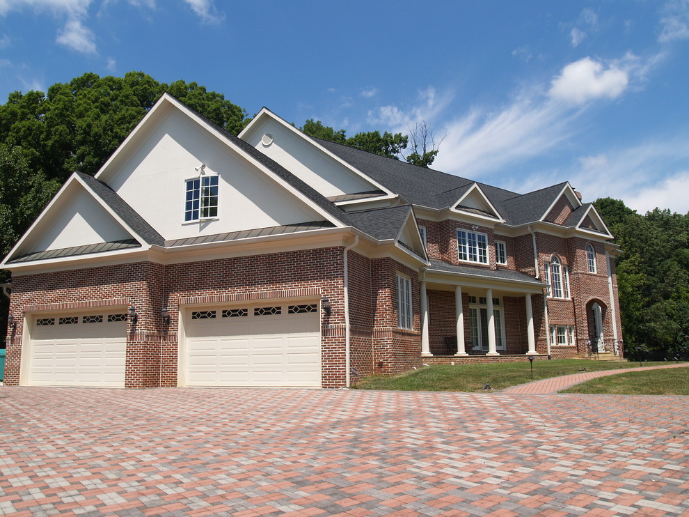 Virginia Custom Home Great Falls Traditional Exterior DC Metro by DESBUILD CONSTRUCTION