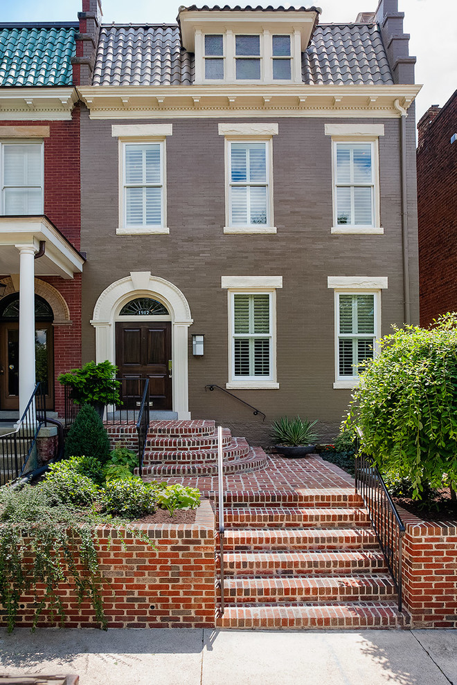 Virginia Townhouse Traditional Exterior Richmond by Giammarino
