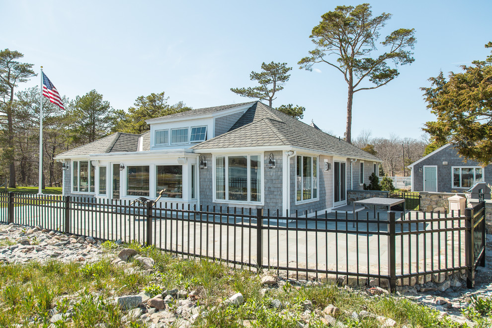 Wade Cottage Beach Style Exterior Boston by Axiom Architects