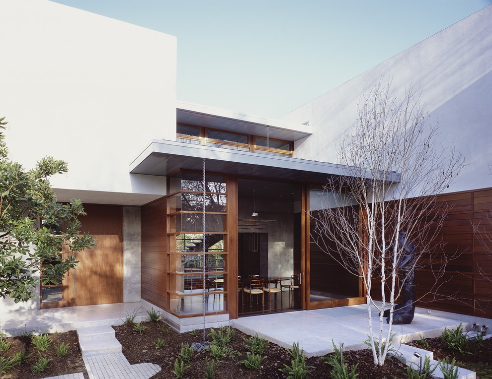 Example of a trendy two-story exterior home design in San Francisco