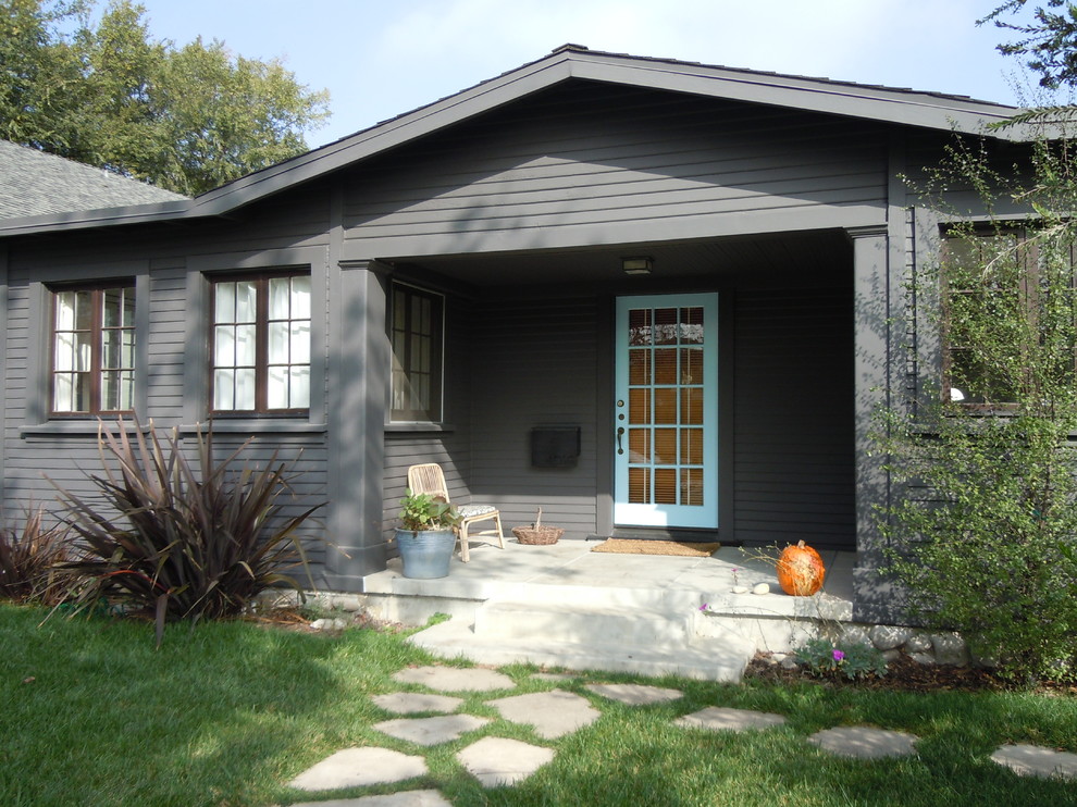 Minimalist wood exterior home photo in Los Angeles