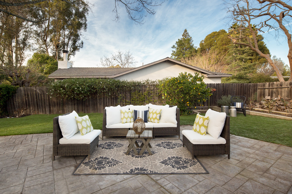 This is an example of a large country patio in San Francisco.