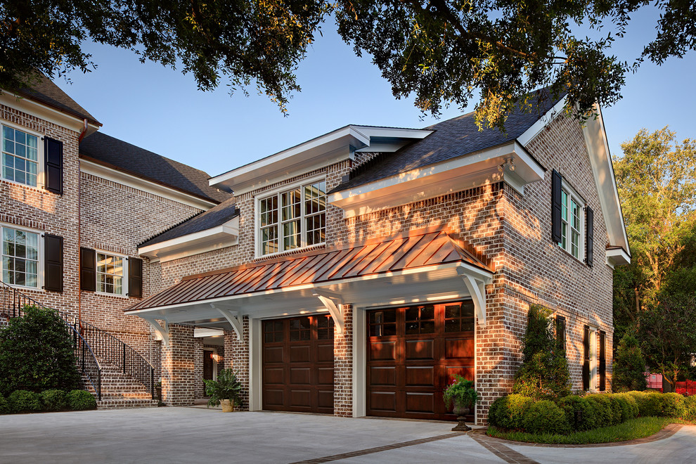 Walnut Creek Tudor Brick Home North Carolina Contemporary Exterior Other by General