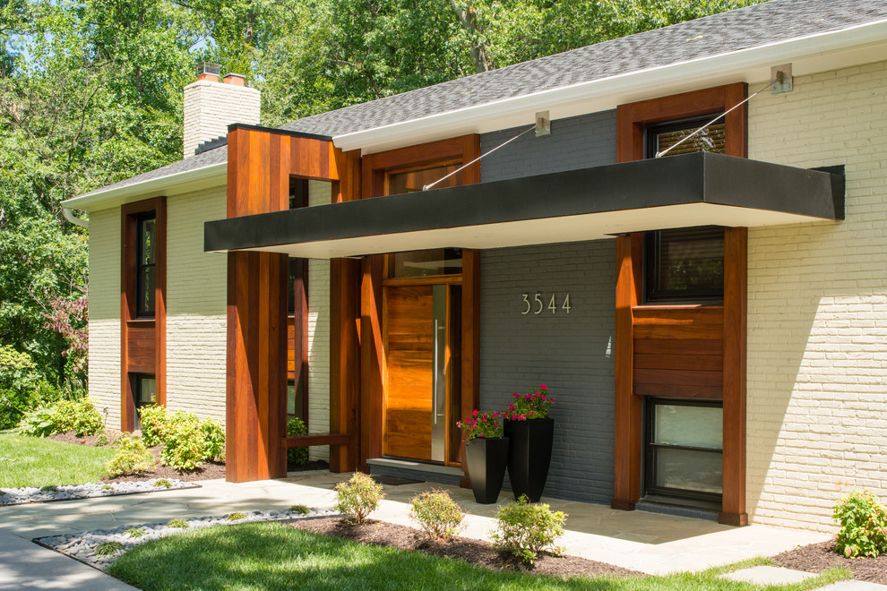 Warm Welcome Modern House Exterior Dc Metro By Anthony Wilder Designbuild Inc Houzz Uk 3351