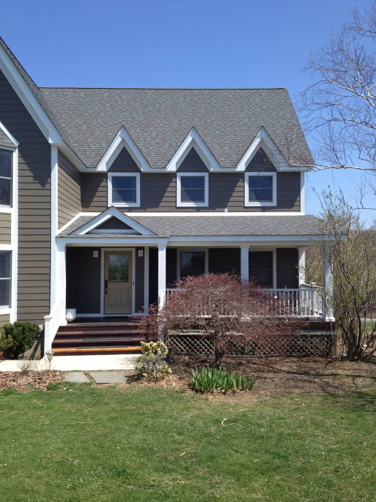 Warwick Ny Hardie siding and Hardie trim project. Traditional