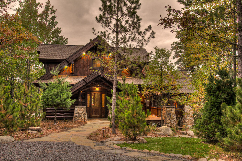 Washburn Lake 1 Rustic Exterior Minneapolis by Lands End